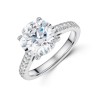 Platinum Round Brilliant Cut 3.25ct Lab Grown Diamond Solitaire Ring