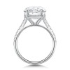 Platinum Lab Grown 5.25ct Round Brilliant Diamond Solitaire Ring