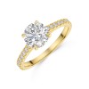 18ct Yellow Gold Lab Grown Round Brilliant 1.75ct Diamond Ring