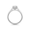 Platinum Lab Grown 1.25ct  Round Brilliant Diamond Solitaire Ring with Shoulders
