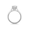 Platinum Lab Grown 2.25ct Round Brilliant Diamond Solitaire Ring with Shoulders