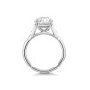 Platinum Lab Grown 3.00ct Round Brillaint Diamond Solitaire Ring