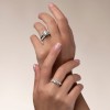 Platinum Lab Grown 3.00ct Round Brillaint Diamond Solitaire Ring