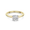 18ct Yellow Gold 1.00ct Round Brilliant Lab Grown Diamond Solitaire Ring