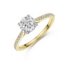 18ct Yellow Gold 1.25ct Round Brilliant Lab Grown Diamond Ring