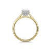 18ct Yellow Gold 1.25ct Round Brilliant Lab Grown Diamond Ring