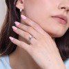 9ct White Gold Round Brilliant 1.00ct Lab Grown Diamond 4 Claw Solitaire Ring