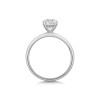 9ct White Gold Round Brilliant 1.00ct Lab Grown Diamond 4 Claw Solitaire Ring