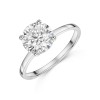9ct White Gold Round Brilliant 2.00ct Lab Grown Diamond 4 Claw Solitaire Ring