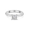 Platinum Princess Cut 1.00ct Lab Grown Diamond Solitaire Ring
