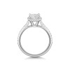 Platinum Princess Cut 1.25ct Lab Grown Diamond Halo Ring