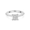 Platinum Lab Grown Princess Cut 1.00ct Diamond Solitaire Ring
