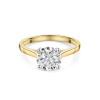 18ct Yellow Gold Lab Grown 2.00ct Round Brilliant Diamond Solitaire Ring