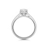 Platinum Lab Grown 1.50ct Oval Diamond Solitaire Ring