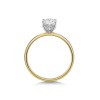 18ct Yellow Gold Lab Grown 1.00ct Oval Hidden Halo Solitaire Ring