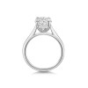 Platinum Lab Grown 3ct Oval Diamond Solitaire Ring