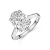 Platinum Lab Grown 4ct Oval Diamond Solitaire Ring