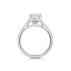Platinum 2.00ct Oval Cut Lab Grown Diamond Solitaire Ring