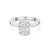 Platinum 2.00ct Oval Cut Lab Grown Diamond Solitaire Ring
