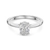 Platinum 1.00ct Oval Lab Grown Diamond Solitaire Ring