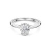 Platinum Oval 1.00ct Lab Grown Diamond Solitaire Ring