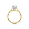 18ct Yellow Gold 2ct Lab Grown Oval Diamond Solitaire Ring