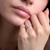 9ct White Gold Oval Cut 2.00ct Lab Grown Diamond 4 Claw Solitaire Ring