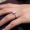 9ct White Gold Oval Cut 2.00ct Lab Grown Diamond 4 Claw Solitaire Ring