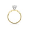 9ct Yellow Gold Oval Cut 1.00ct Lab Grown Diamond 4 Claw Solitaire Ring