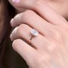 9ct Yellow Gold Oval Cut 2.00ct Lab Grown Diamond 4 Claw Solitaire Ring