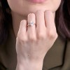 9ct Yellow Gold Oval Cut 2.00ct Lab Grown Diamond 4 Claw Solitaire Ring