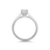 Platinum Lab Grown 1.00ct Emerald Cut Diamond Solitaire Ring