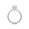 Platinum Lab Grown Diamond Solitaire Ring with Diamond Shoulders 1.75ct