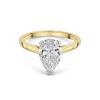 18ct Yellow Gold Pear Cut 2.00ct Lab Grown Diamond Solitaire Ring