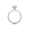 9ct White Gold Pear Shape 1.00ct Lab Grown Diamond 4 Claw Solitaire Ring