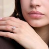 9ct White Gold Pear Shape 2.00ct Lab Grown Diamond 4 Claw Solitaire Ring