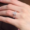 9ct White Gold Pear Shape 2.00ct Lab Diamond 3 Claw Diamond Shoulder Solitaire