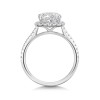 Platinum Cushion Cut 2.50ct Lab Grown Diamond Halo Ring