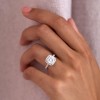 Platinum Cushion Cut 2.50ct Lab Grown Diamond Halo Ring