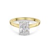 18ct Yellow Gold Radiant Cut 2.00ct Lab Grown Diamond Solitaire