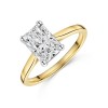 18ct Yellow Gold Lab Grown 2.00ct Radiant Diamond Solitaire Ring