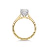 18ct Yellow Gold Lab Grown 2.00ct Radiant Diamond Solitaire Ring