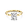 18ct Yellow Gold Lab Grown 2.00ct Radiant Diamond Solitaire Ring