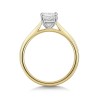 18ct Yellow Gold Radiant Cut 1.00ct Lab Grown Diamond 4 Claw Solitaire Ring