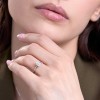 9ct White Gold Radiant Cut 1.00ct Lab Grown Diamond 4 Claw Solitaire Ring