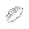 18ct White Gold Lab Grown Three Stone 2.00ct Diamond Ring