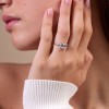 Platinum Emerald Cut 2.00ct Lab Grown Diamond 3 Stone Ring