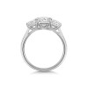 Platinum Oval Cut 2.00ct Lab Grown Diamond Three Stone Ring