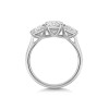 Platinum Round Brilliant 2.00ct Lab Grown Diamond Three Stone Ring