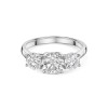 Platinum Round Brilliant 2.00ct Lab Grown Diamond Three Stone Ring
